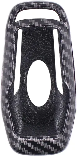 Miniatura 5 de NewYall Funda de llave inteligente de fibra de carbono con llavero para Ford Edge F-150 F-250 Super Duty Mustang 2015-2017 Explorer 2016-2017 Fusion