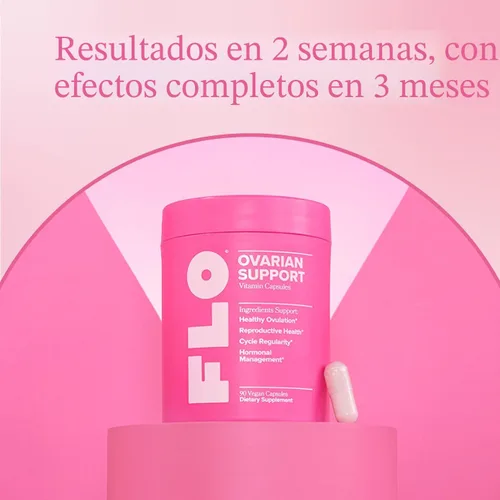 Miniatura 2 de O Positiv FLO Apoyo a la salud ovárica - Equilibrio hormonal para mujeres, suplemento con DIM, Myo y D-Chiro inositol, ácido fólico - Apoya
