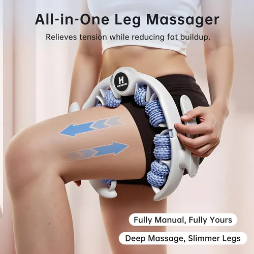 Miniatura 3 de Herramienta de masaje para celulitis, rodillo manual para celulitis, piel contorneada y más suave, alivia el dolor muscular de las piernas
