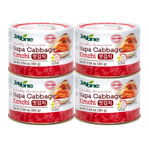 Miniatura 4 de Napa Kimchi enlatado coreano, fermentado naturalmente, estable en el estante, listo para comer, ingredientes sin OMG y sin conservantes