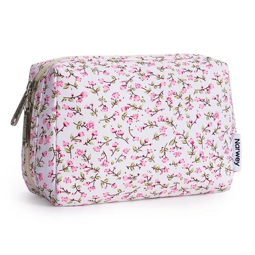 Miniatura 30 de Bolsa de cosméticos Narwey linda bolsa de maquillaje bolsa de viaje bolsa de maquillaje con cierre de cremallera para mujeres y niñas YA-capullos