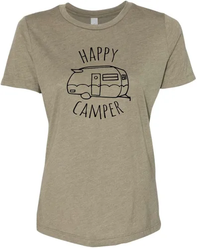 Miniatura 6 de Cute Women's Screen Printed Crew Neck Tee, Shirts With Sayings, Dusty Blue or Olive