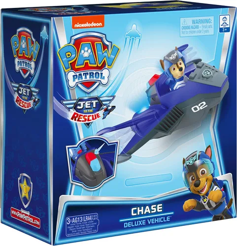 Miniatura 7 de Patrulla Canina, Vehículo transformador de lujo Jet al rescate de Chase con luces y sonidos