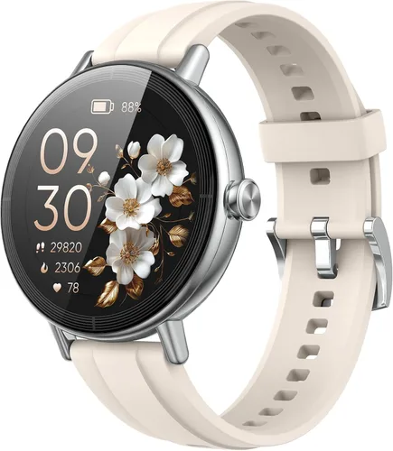 Miniatura 9 de Reloj inteligente para mujeres, rastreador de actividad física HD de 1.27" pulgadas con llamadas Bluetooth (respuesta y realizar), reloj inteligente