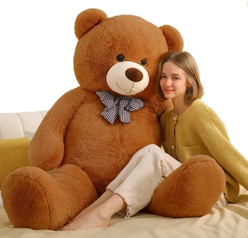 Miniatura 9 de Toys Studio - Adorable oso de peluche gigante, de 36 pulgadas, color gris, felpa suave, para novias y niñas Azul