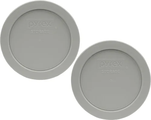 Miniatura 3 de Pyrex Tapa de repuesto para almacenamiento de alimentos gris azabache de 7200 unidades, 2 tazas, fabricada en Estados Unidos