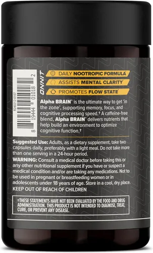 Miniatura 12 de ONNIT - Suplemento para el cerebro en cápsulas Alpha Brain