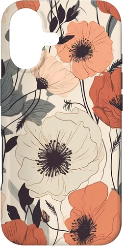 Miniatura 32 de Funda para iPhone 12/12 Pro Minimal Poppy Flower Boho Floral Cute Aesthetic