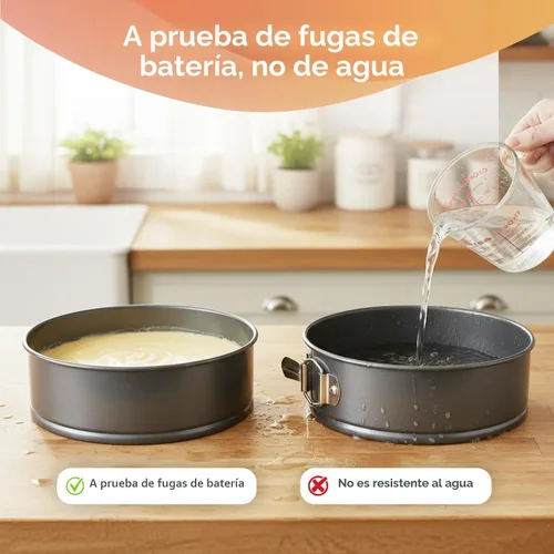 Miniatura 7 de RFAQK Molde Desmoldable Antiadherente de 9 Pulgadas – Molde Desmoldable para Tarta de Queso con Parte Inferior Extraíble, Espátula de Glaseado