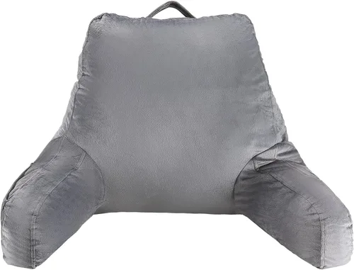 Miniatura 10 de VEVOR Almohada de cabecero, almohada de cabecera tamaño queen con forma de cuña con 2 bolsillos laterales y 2 reposacabezas, almohada de cuña