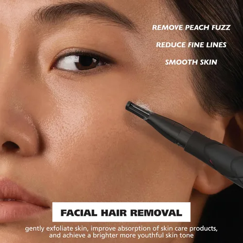 Miniatura 4 de Wahl DualTech 3026635 - Recortadora de pelo a batería, recortadora facial para mujer, cabezal de doble cara, agarre cómodo, removedor de vello