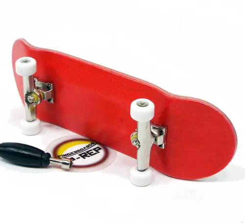 Miniatura 5 de Patineta para dedos de madera roja Peoples Republic con ruedas con cojinetes básicos Kit de inicio