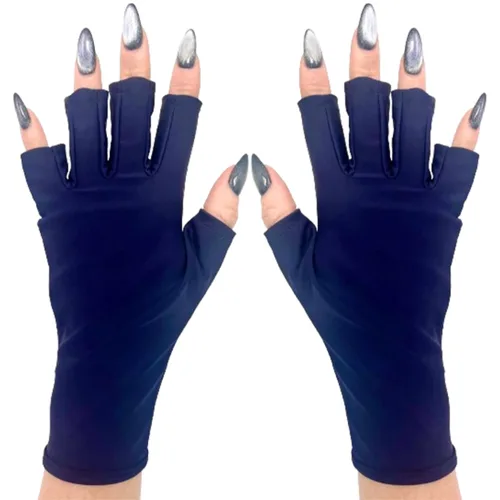 Miniatura 49 de ManiGlovz - Guantes de uñas originales con protección UPF 50+ UV Guantes de manicura de gel y guantes anti UV sin dedos para mujeres Se pueden