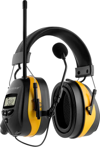 Miniatura 14 de Auriculares de radio AM FM mejorados con Bluetooth 5.4, orejeras de seguridad NRR de 25 dB para reducción de ruido, auriculares digitales