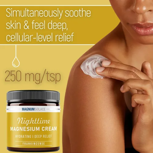Miniatura 4 de Crema de magnesio – Loción nocturna de magnesio – Aplicar en piernas, glúteos, brazos o pecho – Cloruro de magnesio tópico – Hecho en Estados Unidos