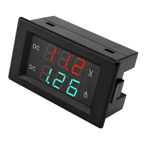 Miniatura 4 de DROK DC 4.5-100V Multímetro digital con voltímetro, amperímetro y panel de medidor de voltaje, medidor de amperios DC, medidor de voltaje, probador