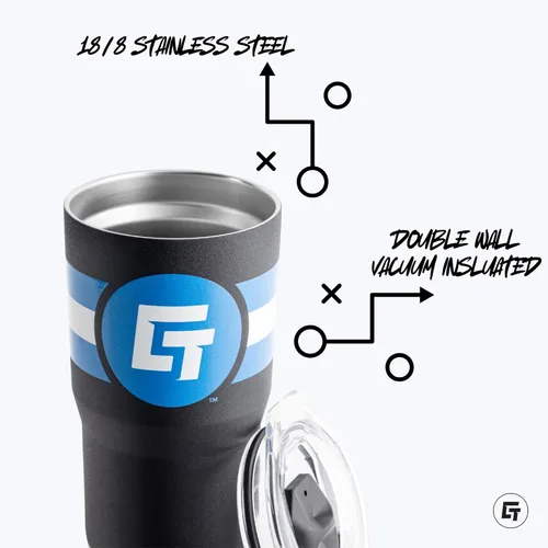 Miniatura 2 de Gametime Sidekicks Penn State - Vaso azul marino de 20 onzas, con licencia oficial, acero inoxidable 18/8, doble pared, aislado al vacío, logotipos