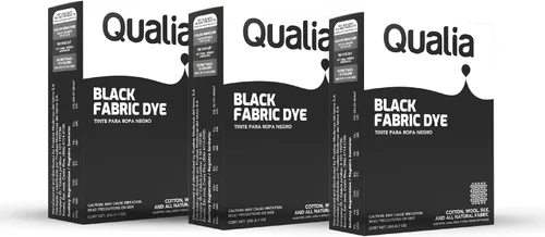 Qualia Tinte para tela en polvo multiusos, tinte fácil de usar para telas naturales: algodón, lana, seda, madera y lino, colores ultra concentrados,
