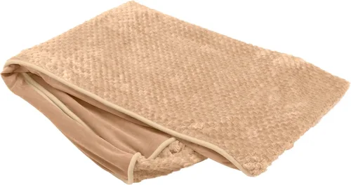 Miniatura 11 de Furhaven Funda de repuesto para cama de perro Minky Plush & Velvet Contour Luxe Lounger, lavable a máquina, gris, Jumbo (XL)