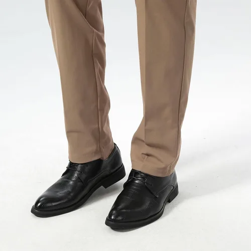 Miniatura 7 de Plaid&Plain Pantalones de vestir para hombre Slim Fit Stretch Khaki Pantalones sin arrugas
