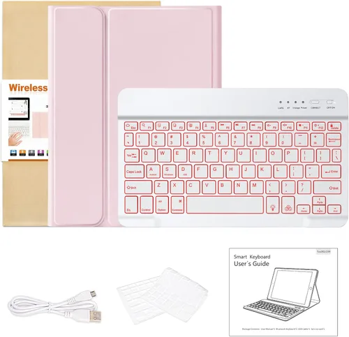 Miniatura 7 de besky Funda de teclado para iPad Air de 11 pulgadas con teclado M3/M2 (2025/2024) y serie Air (6ª/5ª/4ª generación), para iPad Pro 11