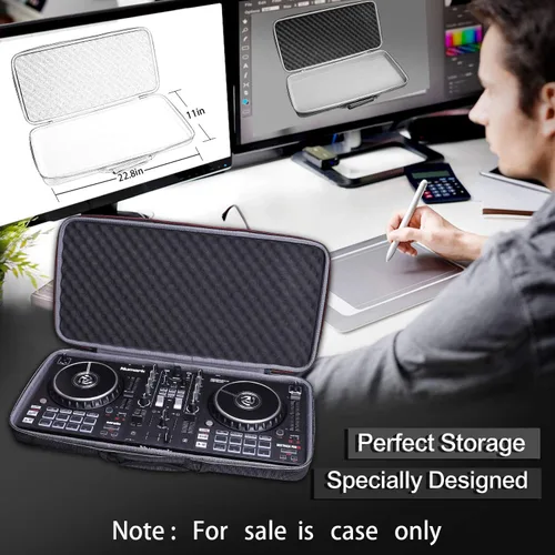Miniatura 6 de XANAD Funda para controlador Numark Mixtrack Platinum FX o Mixtrack Pro 3 DJ - Bolsa de transporte de almacenamiento duro