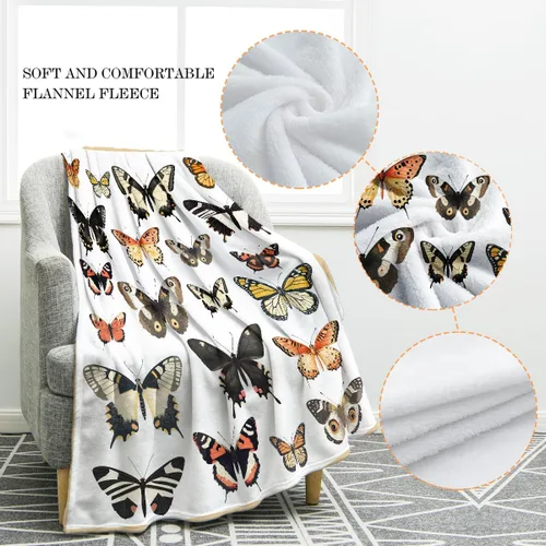 Miniatura 2 de Jekeno Manta de Mariposas Coloridas Regalos de Mariposas para Mujeres Niños Niñas Niños Mamá Esposa Adolescentes Cumpleaños Navidad Halloween San