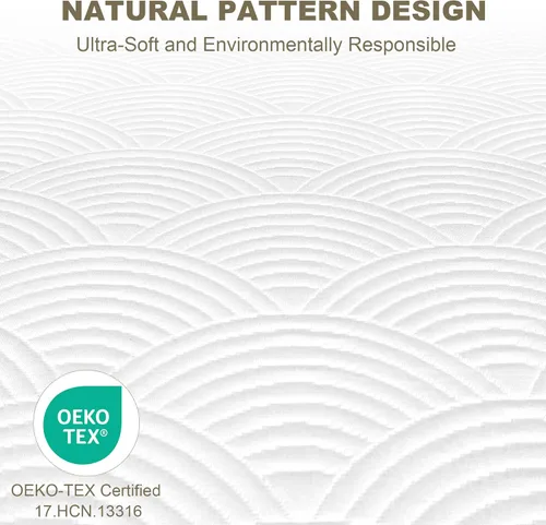 Miniatura 2 de Zenzy 2" Twin Mattress Topper Cover, Oeko-TEX Certified, Ultra-Soft Zippered Topper Protector with Adjustable Straps, Washable (Cover Only)