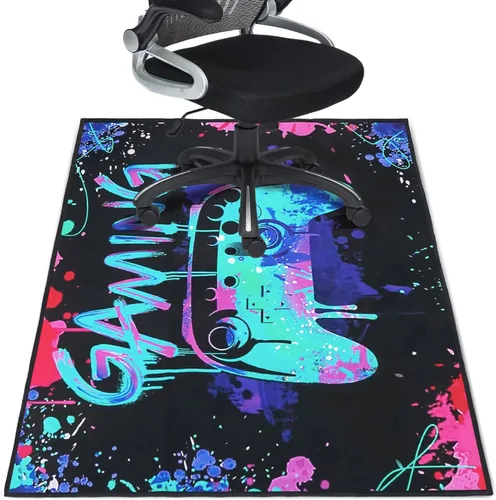 Miniatura 8 de Alfombrilla para Silla de Oficina para Piso de Madera Dura 91,4 x 122 cm, Alfombras de Oficina para Sillas con Ruedas, Protector Antideslizante Boho