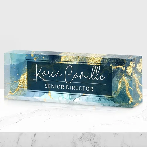 Miniatura 9 de Placa de nombre de oficina personalizada para escritorio, placa de nombre, regalos personalizados para compañeros de trabajo, jefe, profesor