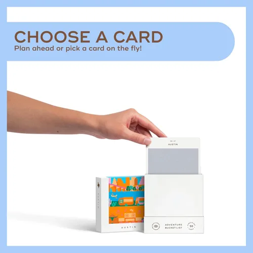 Miniatura 3 de Reach International Outfitters Lista de Aventuras de Austin - 50 Tarjetas para Raspar para Actividades al Aire Libre, Atracciones Turísticas y Guía