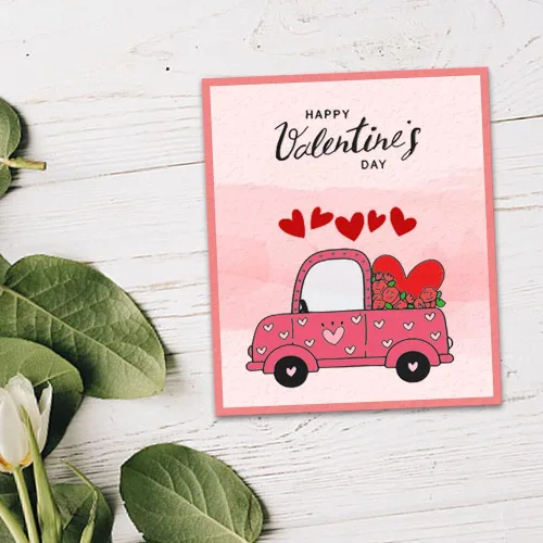 Miniatura 3 de Estivaux Sellos transparentes de gnomos de San Valentín para hacer tarjetas, diario y álbumes de recortes, sellos de goma para camiones de corazón