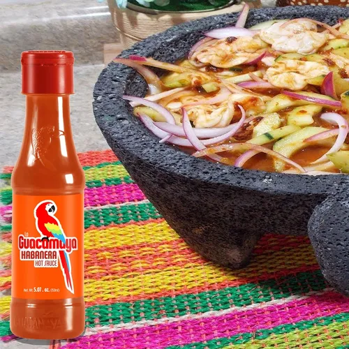 Miniatura 5 de La Guacamaya Salsa picante Habanera (5.07 fl.oz.) - Salsa picante mexicana con pimienta habanero - Salsa picante - Salsa picante Comida mexicana