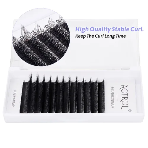 Miniatura 4 de Extensiones de pestañas 5D W, color negro, 0.003 in, rizo D, 0.315-0.591 in, volumen mixto, extensión de pestañas individuales YY, en forma de W