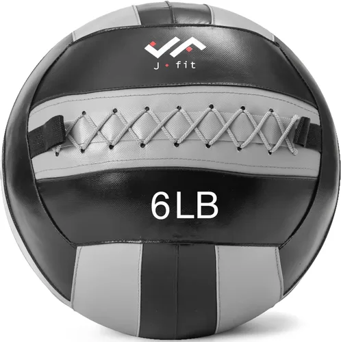 Miniatura 31 de JFit Wall Ball – Premium Soft Weighted Exercise Ball for Strength, Conditioning, Gym & Home Workouts, 4-30 LB