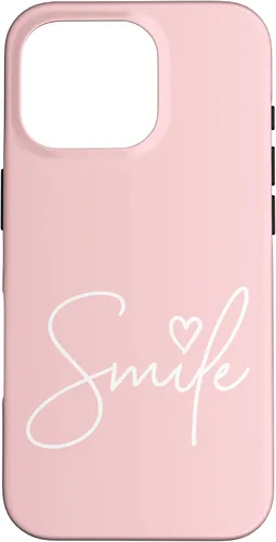 Miniatura 20 de Linda funda de sonrisa rosa claro para iPhone 17