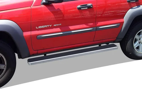 Miniatura 11 de APS Estribos de 6 pulgadas, color negro mate, compatibles con Jeep Liberty 2002-2007 de 4 puertas