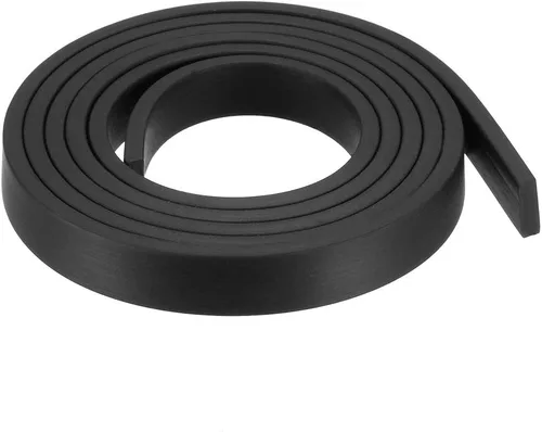 Miniatura 29 de uxcell Tira de sello de goma rectangular maciza, 0.197 in de ancho, 0.118 in de grosor, 3.3 ft de largo, color negro