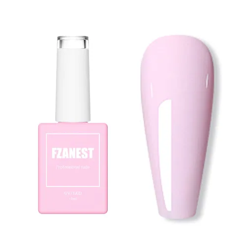 Miniatura 18 de FZANEST Esmalte de uñas en gel azul bebé, color de verano amarillo esmalte en gel para arte de uñas removible LED UV #D15