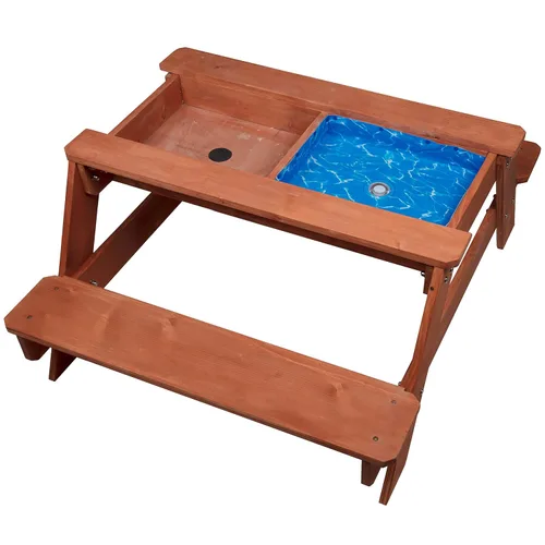 Miniatura 6 de Svan Mesa de picnic 3 en 1 para interiores y exteriores, juego de actividades de arena y agua con parte superior extraíble y drenaje doble para una