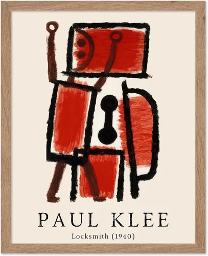 Miniatura 83 de Poster Master Póster vintage de Paul Klee – Impresión retro de cómicos – Arte de dibujo – Arte abstracto – Regalo para hombres y mujeres – Estilo-09