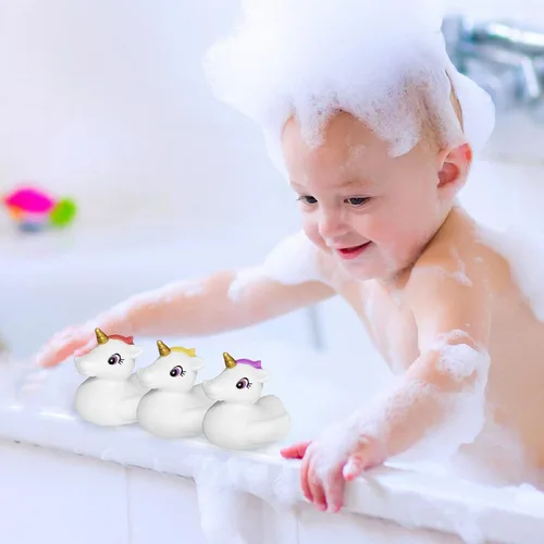 Miniatura 4 de Juguetes de baño para bebés, bonitos juguetes de baño de unicornio para niños pequeños, juguetes de bañera para niños y niñas, juguetes de ducha