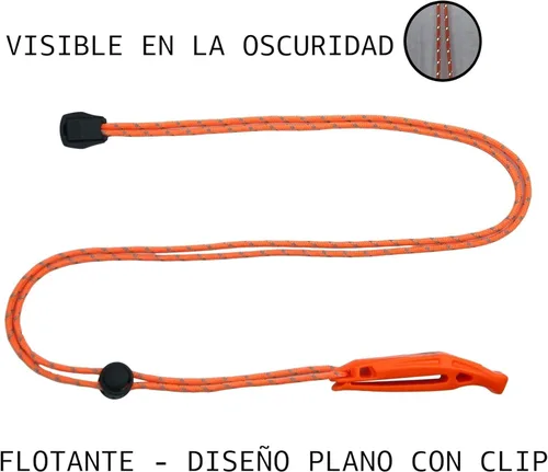Miniatura 6 de LuxoGear Silbatos de emergencia con cordón de seguridad, silbato de supervivencia, para kayak, chaleco salvavidas, chaqueta, barco, pesca, barco