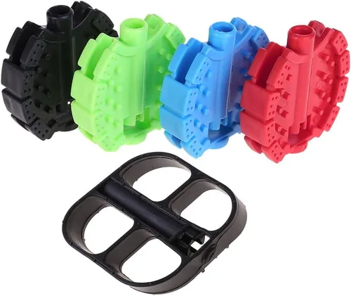 Miniatura 6 de 1 par de bicicleta pedal niños bicicleta triciclo reemplazo Ciclismo herramientas antideslizante pedal negro