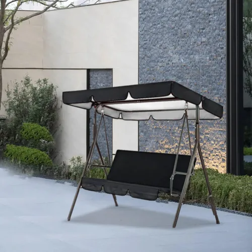 Miniatura 2 de Cubierta de toldo y asiento para columpios al aire libre, cubierta impermeable para columpio de hamaca
