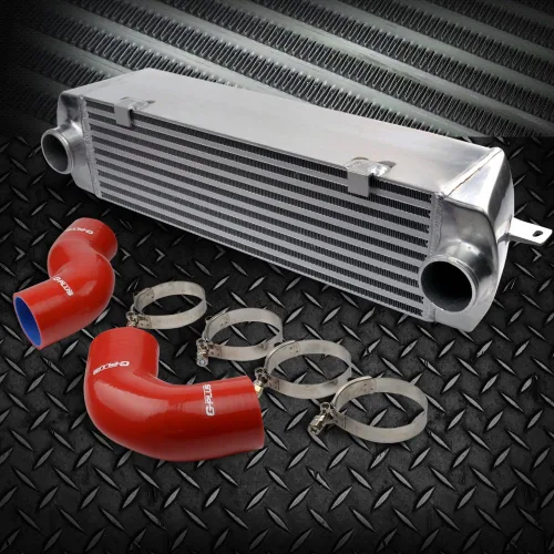 Miniatura 7 de G-PLUS Intercooler de sobrecarga de montaje superior de aluminio atornillado compatible con Mini Cooper 2002-2006