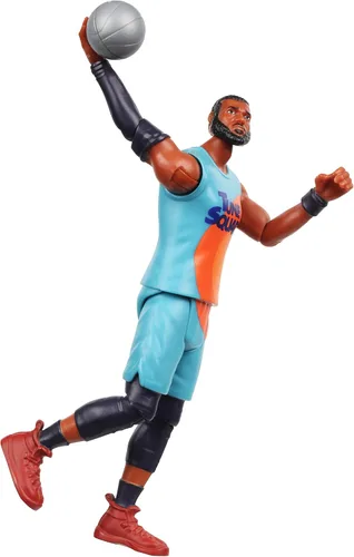 Miniatura 10 de Space Jam: A New Legacy - Figura de acción de basquetbolista de 5 pulgadas de Lebron James con propulsor de cohete ACME 4000