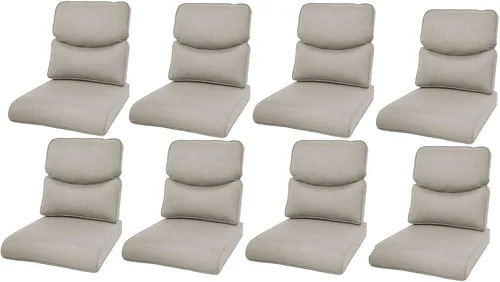 Miniatura 150 de Rilyson Cojines de patio para muebles de exterior, 22 x 24 pulgadas, respaldo alto y asiento profundo, cojín de exterior para sillas de patio, sofá