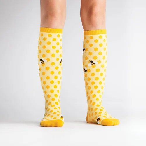 Miniatura 2 de Sock It To Me, Rodilla Alta Funky Las abejas de la rodilla, Rodillas de abeja amarillas