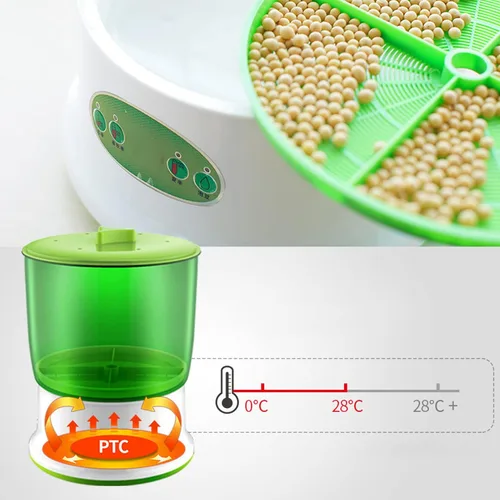 Miniatura 2 de Kit de cultivo de brotes de frijol, máquina de brotes de frijol, máquina de brotes de frijoles de gran capacidad, grado alimenticio, alta seguridad